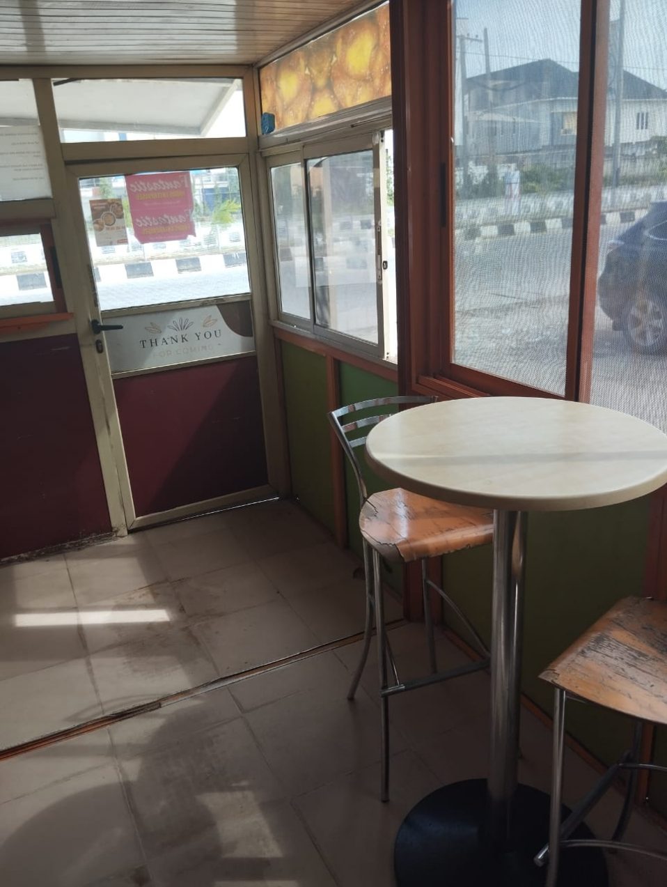 17sqm shop space facing a busy road at Lekki phase 1.